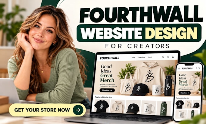 setup fourth wall website fourthwall store design fourthwall merch store setup