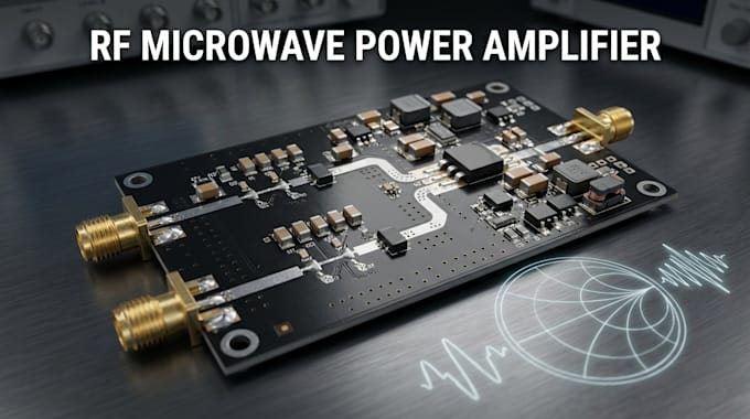 design rf microwave power amplifiers, active and passive circuits and simulation