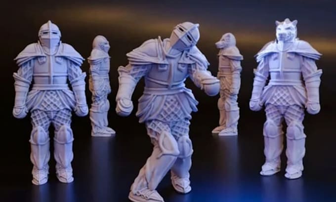 create custom 3d dnd character, monster or tabletop miniature for 3d printing