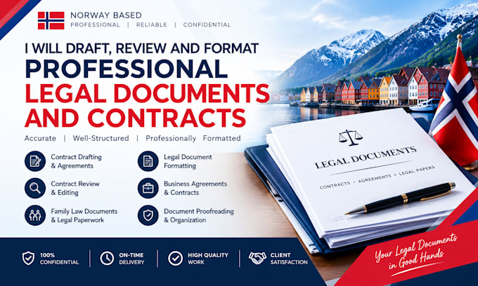 draft, review and format professional legal documents and contracts