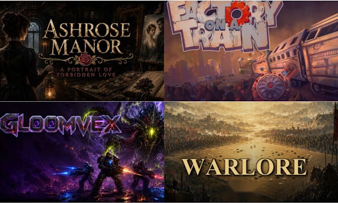 design steam animated banner steam page graphics game banner