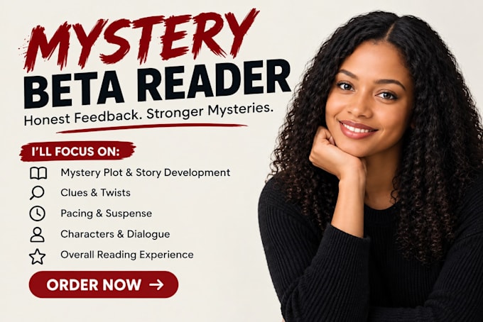 be your mystery beta reader for novels and manuscripts