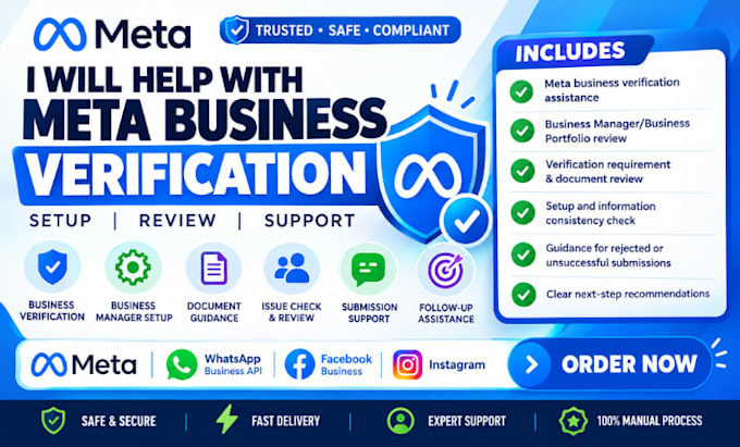 do meta business verification and setup app approval and whatsapp API setup