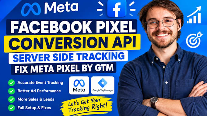 setup facebook pixel conversion API, server side tracking, fix meta pixel by GTM