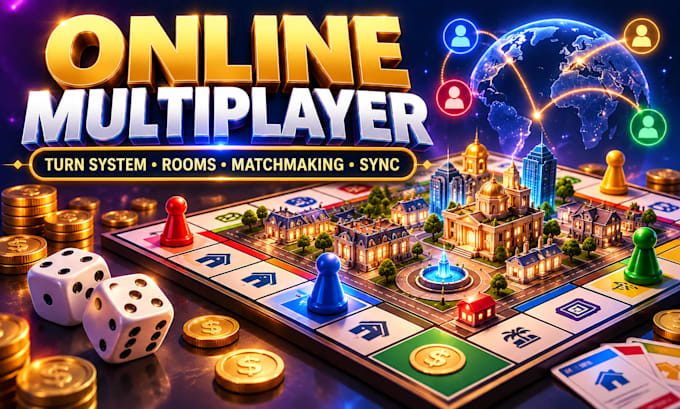 develop a monopoly style multiplayer game in unity