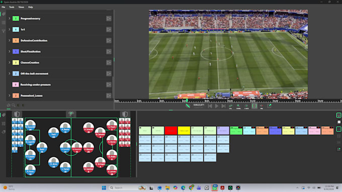 do football video annotations tagging and performance analysis