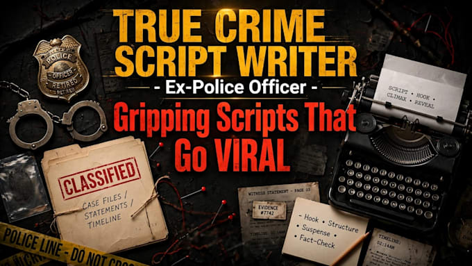 write viral true crime script for youtube documentary