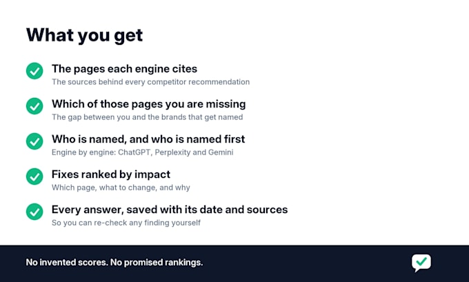 show why you dont appear in chatgpt recommendations but your competitors do