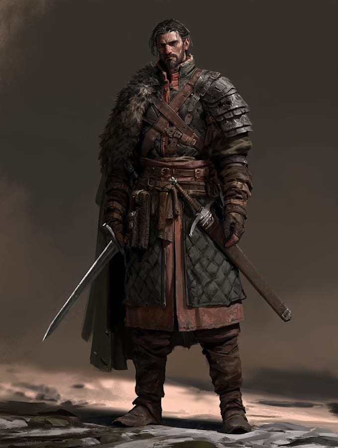 draw a dnd character illustration