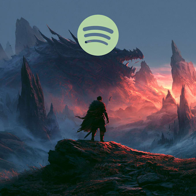 create dreamy fantasy spotify cover artwork