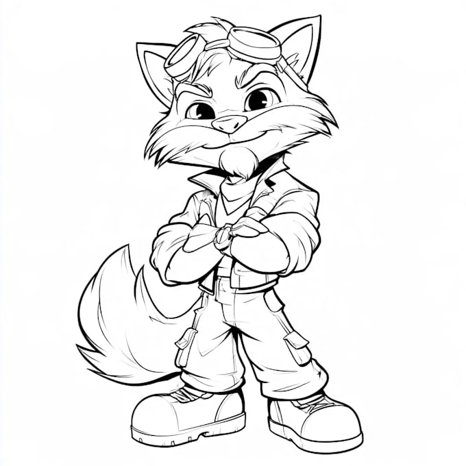 draw cartoon style illustration