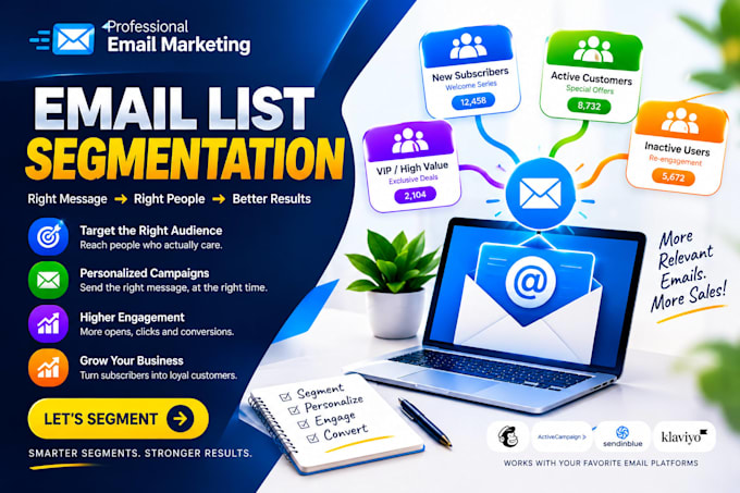 segment, organize and optimize your email list for targeted marketing