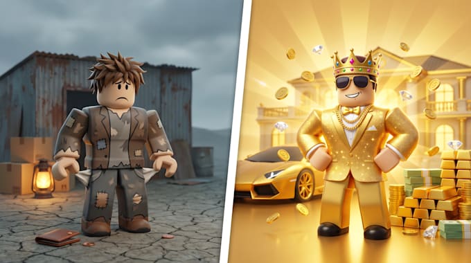 create a professional roblox thumbnail