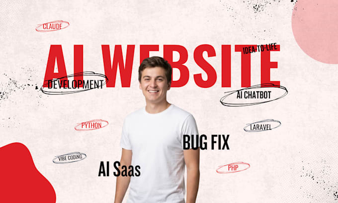 develop full stack ai website, ai chatbot, saas, web application