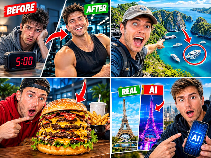 do attractive, professional amazing youtube thumbnails for tech and gaming