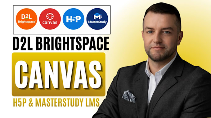 manage your masterstudy lms canvas, d2l brightspace portal and build h5p modules