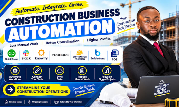 integrate quickbooks slack knowify procore contractor foreman buildertrend pos