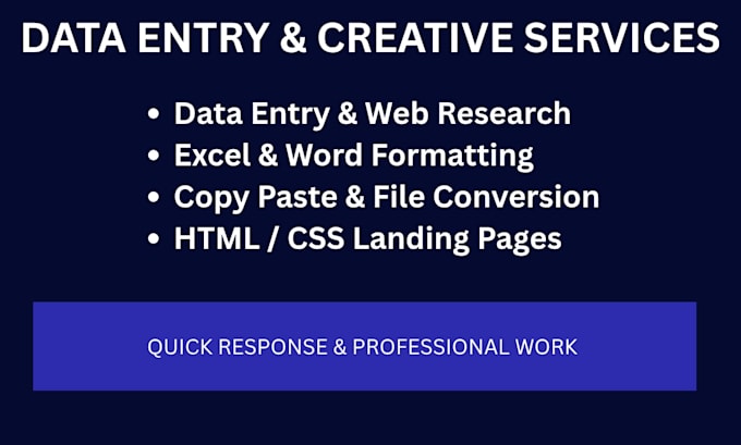 do data entry, copy paste, logo design, video editing