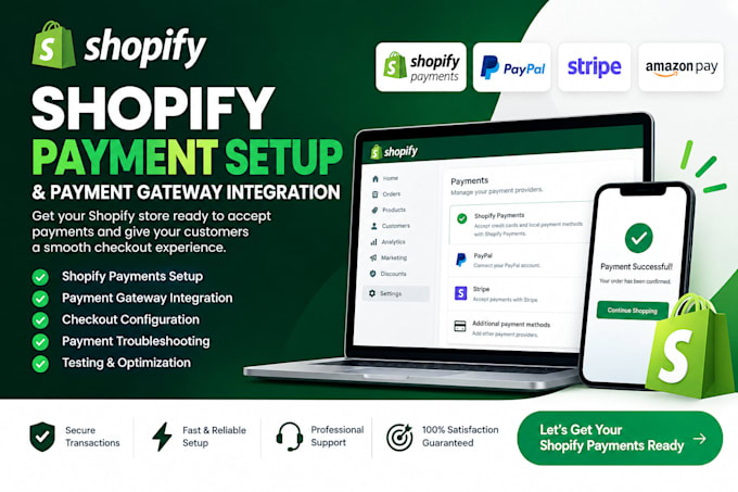 set up shopify payments and payment gateways