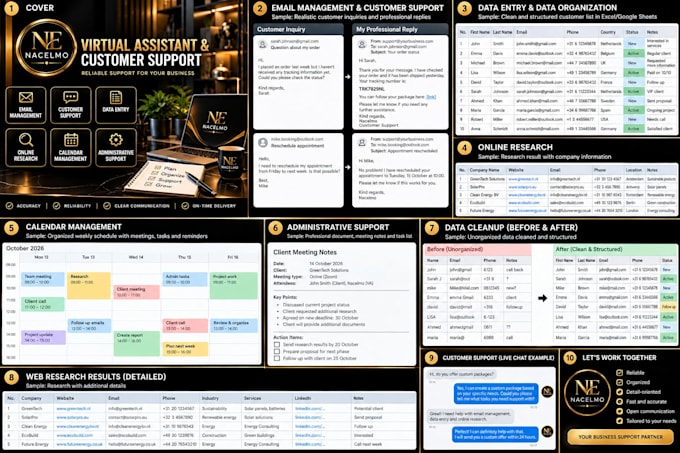 do web research, data collection and different kinds of research