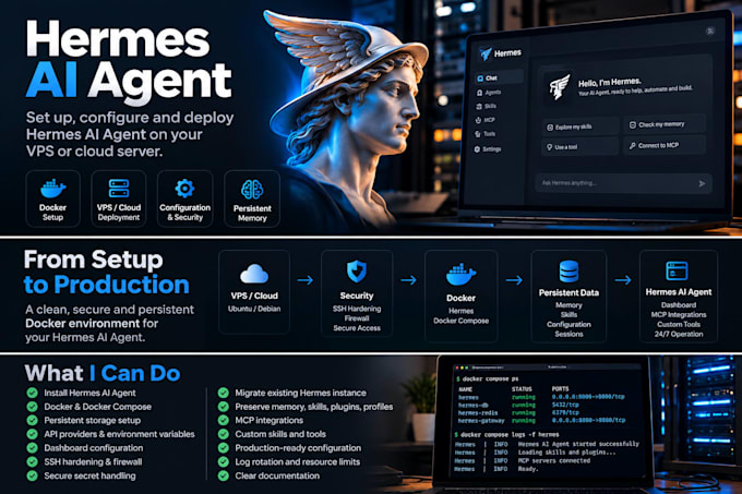 set up and configure hermes ai agent