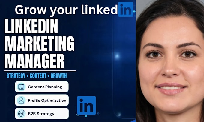 be your linkedin marketing manager