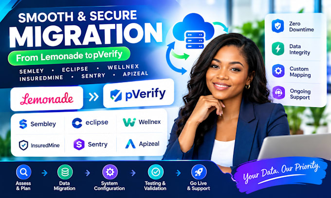 migrate lemonade to pverify sembley eclipse wellnex insuredmine sentry apizeal