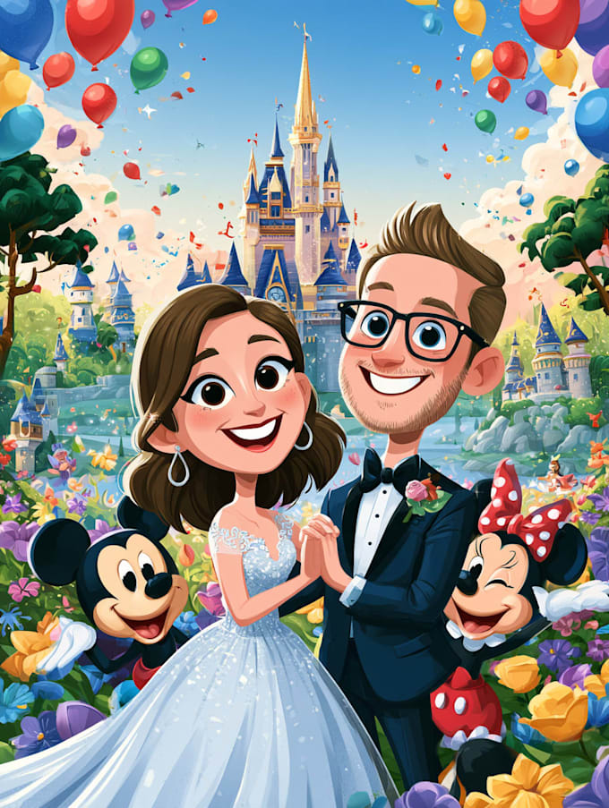 design a disney cartoon illustration