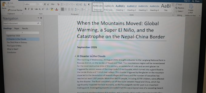 write a professional article