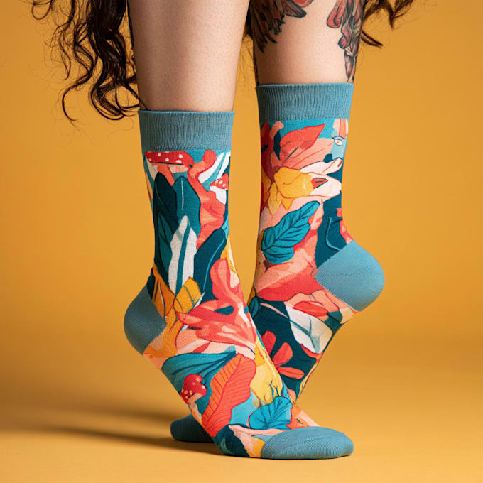 design custom and unique socks design