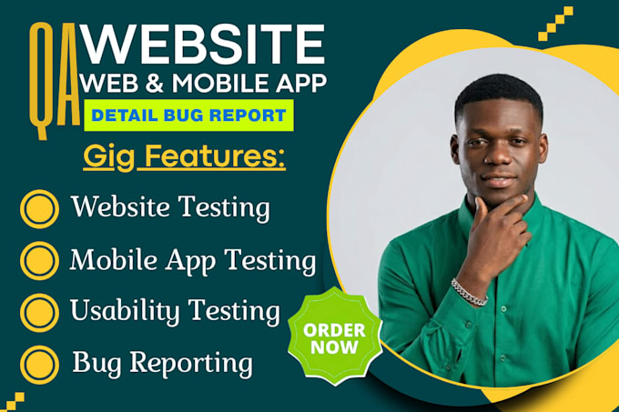 do mobile app testing, website testing, QA, bug testing and usability testing