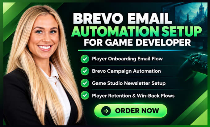 brevo email automation setup for game developer player onboarding campaign flows