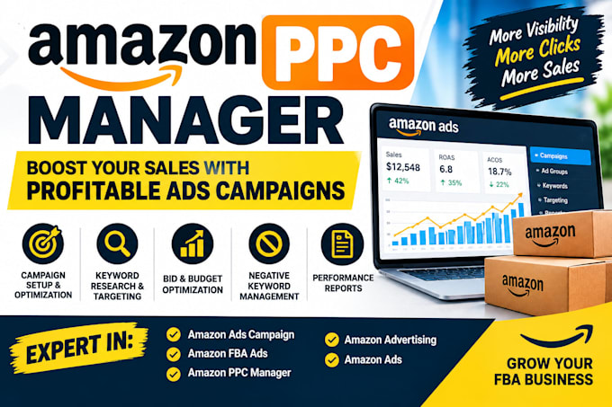 be your amazon ppc manager, amazon ads campaign management