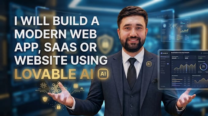 build a modern web app, saas or website using lovable ai