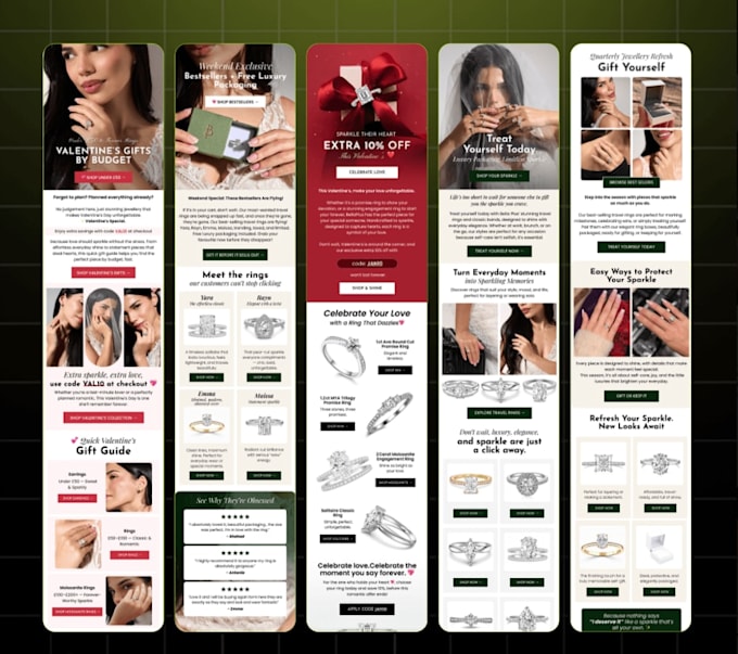 design klaviyo email template, sms automations, segment for shopify