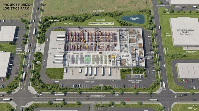 design warehouse floor plans, distribution center and logistics layouts