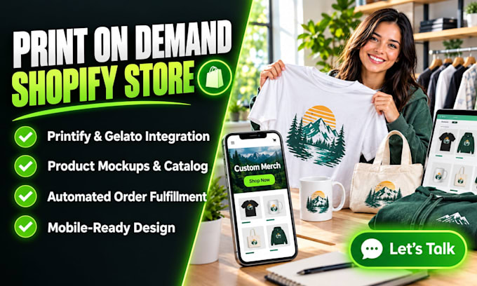 build print on demand shopify store with printify dsers pod