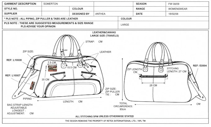 design bag tech pack, handbag, totebag and backpack ready for production