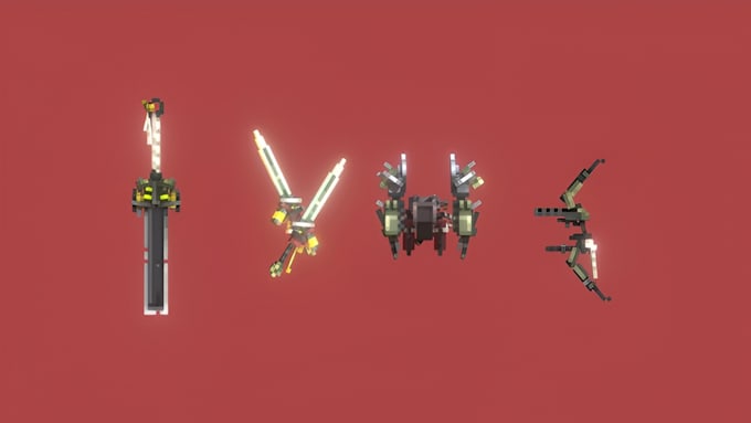 create custom minecraft items textures blockbench 3d model weapons texture pack