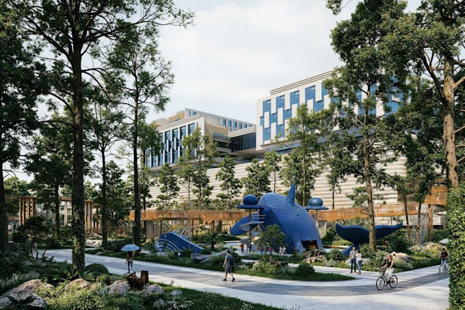 create photorealistic 3d landscape architecture renderings