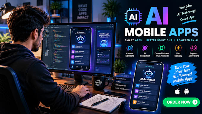 build custom ai mobile apps according to your demand
