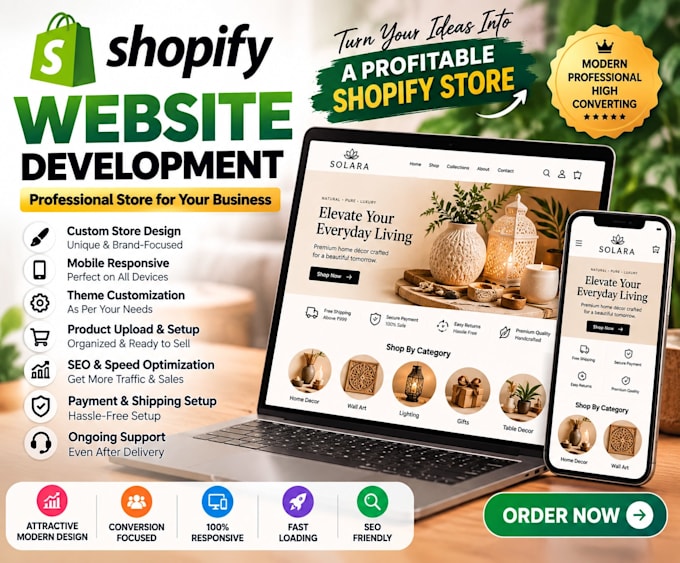 design shopify store development