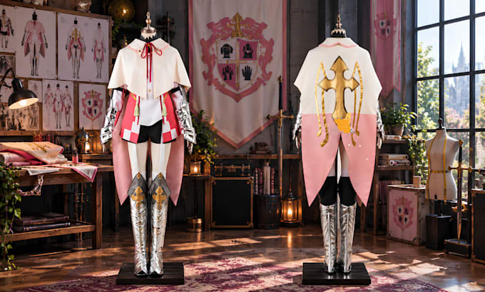 make custom fabric costume anime fabric cosplay creation sewing pattern