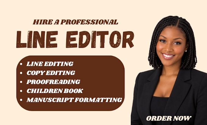 do line editing, proofreading, children book editing, and book formatting