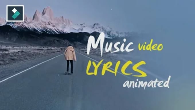 create an audio reactive lyric video and music visualizer