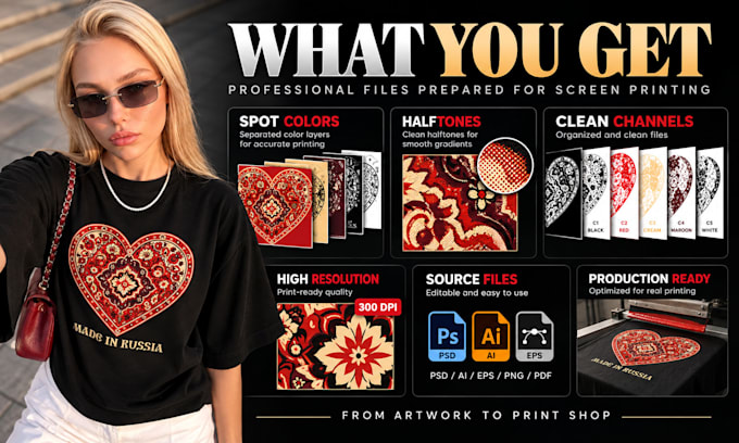 do color separation for screen printing