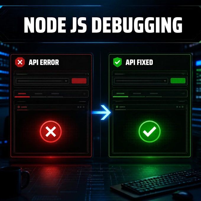 fix node js express API bugs and errors