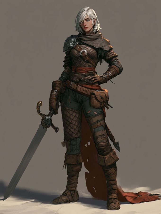 draw a dnd character illustration