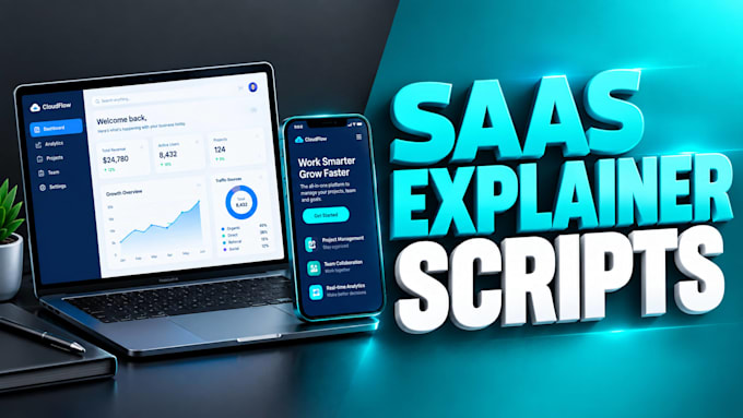 write professional saas and mobile app explainer scripts