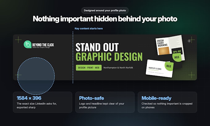 design a custom linkedin banner for your profile